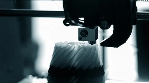 3D printer working. Fused deposition modeling, FDM. Stock Footage 103069780