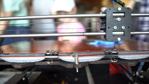 3D printer working in progress . Stock-Footage 108330749