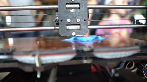 3D printer working in progress . Stock-Footage 108330761