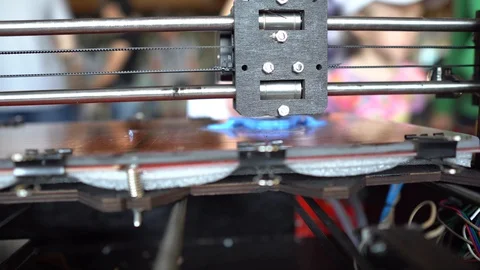 3d printer working in progress Stock Footage 108330775