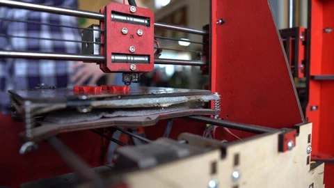 3d printer working in progress Stock Footage 108330788