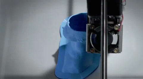 3D printer working, top shot, TL Stock Footage 39809095