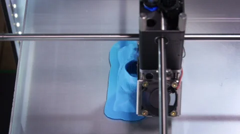 3D printer working - top shot Stock Footage 39809810