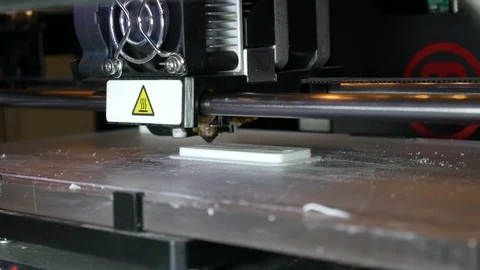 3d printer works Stock Footage 88289517
