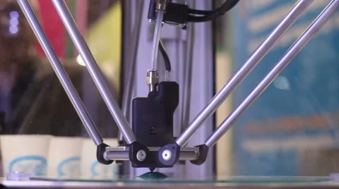 3D printers in action Video stock 54172466