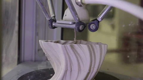 3D printers in action Video stock 64026277