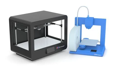 3d printers Stock Illustration