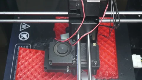 3D printers for mass production Stock Footage 89143593