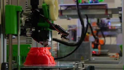 3D printing - 3D workplace Stock Footage 75492394