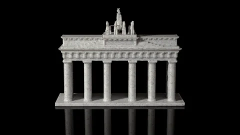 3D printing Brandenburg Gate timelapse Stock Footage 272928082