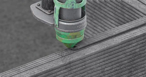 3d printing building walls with concrete. New technology house building usi.. Stock Footage 234892453