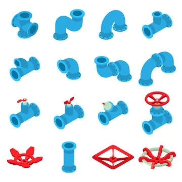 3d printing button icons set, isometric style 스톡 일러스트