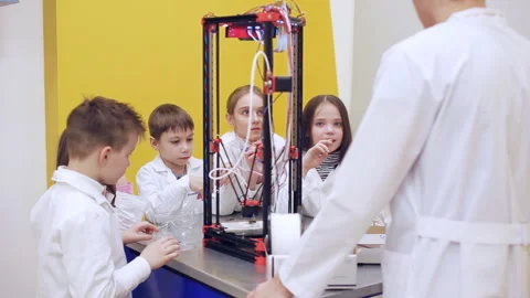 3D printing in children's education Stock Footage 87166232