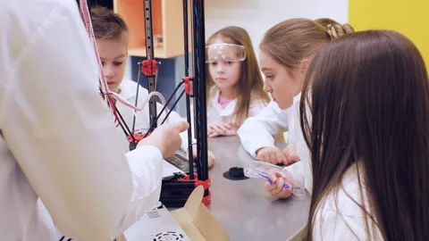 3D printing in children's education Stock Footage 88794725
