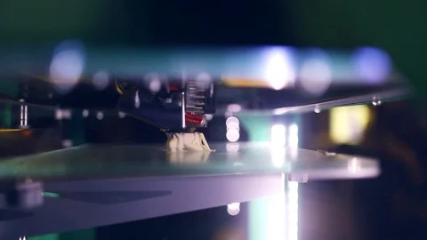 3D printing. Close up of a working 3D printer. 스톡 동영상 72688843