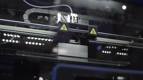 3d printing, creating three dimensional object, innovations in manufacturing Stock Footage 83354834