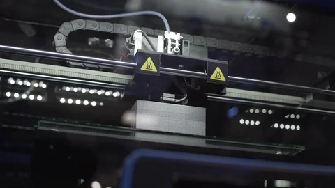 3d printing, creating three dimensional object, innovations in manufacturing Stock Footage 83365610