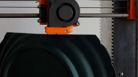 3D printing - Detail of a 3D printer Stock Footage 75492502