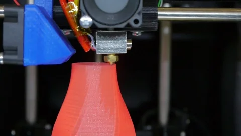 3D printing - Detail of a 3D printer Stock Footage 75492660