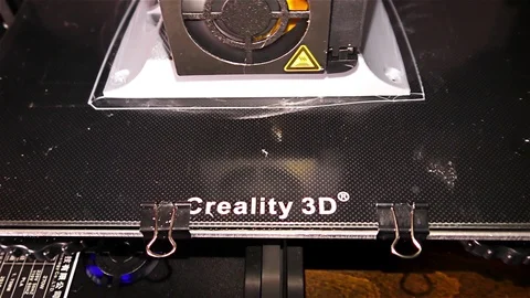 3D Printing Detail - Silver 3D Printing Piece Stock Footage 99659474