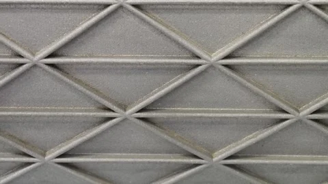 3d printing is done Unique textured surface with geometric patterns showcasing Video stock 314053727