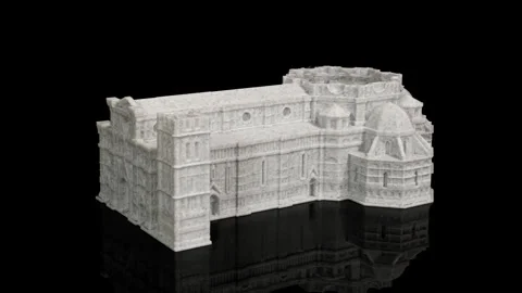3D printing Florence Cathedral timelapse Stock Footage 344895865