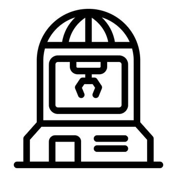 3d printing machine creating prototypes using modern technology Stock Illustration