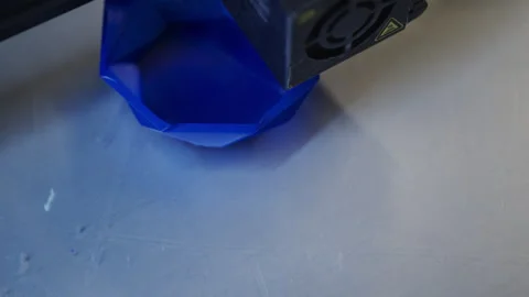 3d Printing Machine Device in a closeup shot Stock Footage 262509489