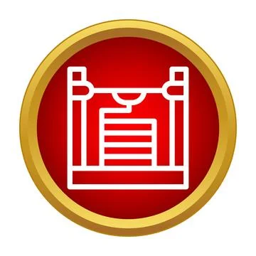 3d printing machine icon representing additive manufacturing technology 스톡 일러스트