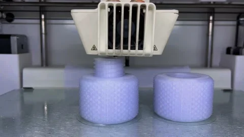 3D printing machine make the 3D prototype model Stock Footage 218315674