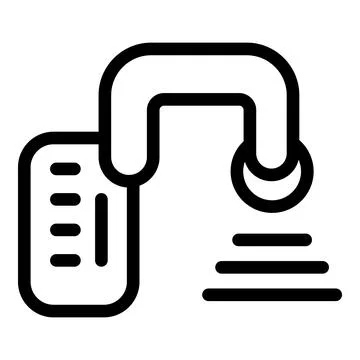 3d printing machine printing a prototype using plastic filament Illustrazione stock