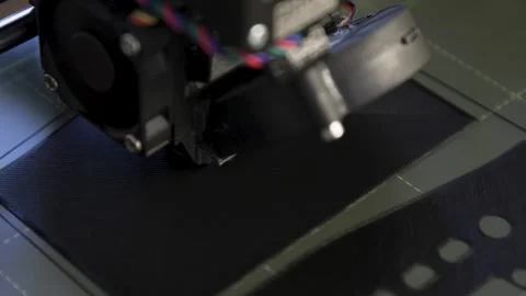 3D printing machine at work Stock Footage 253137085