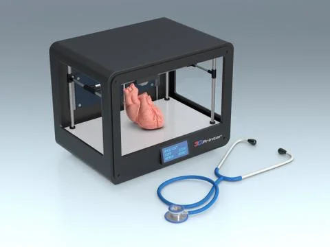 3d printing in medicine 스톡 일러스트