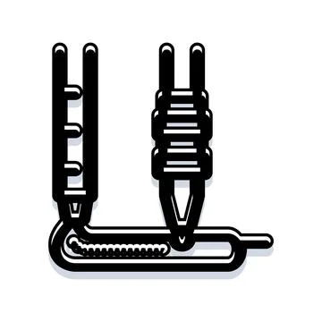 3d printing nozzle creating object layer by layer Stock Illustration