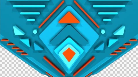 3D PRINTING PARTS TRIBAL PATTERN LEGO KNOBS ANIMATION. ALPHA CHANNEL. Stock Footage 47976919