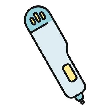 3d printing pen creating objects for art and hobby Stock Illustration