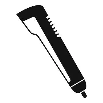 3d printing pen icon, simple style Illustrazione stock