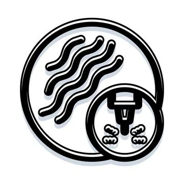 3d printing process adding layered material illustration Stock Illustration