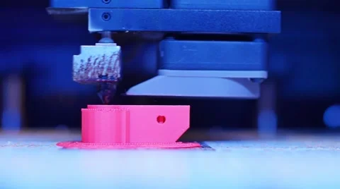 3D printing in process. Advanced technology in use. Video stock 46466986