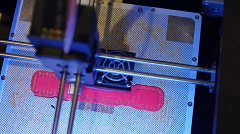 3D printing in process. Advanced technology in use. Video stock 46467370