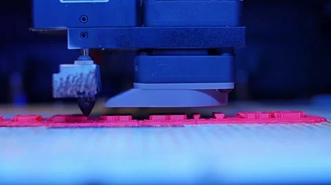 3D printing in process. Advanced technology in use. Video stock 46467511