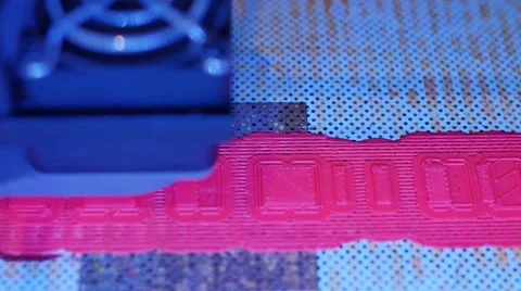 3D printing in process. Advanced technology in use. Video stock 46468579