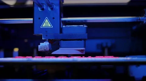 3D printing in process. Advanced technology in use. Video stock 46469205