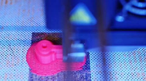 3D printing in process. Advanced technology in use. Video stock 46469808