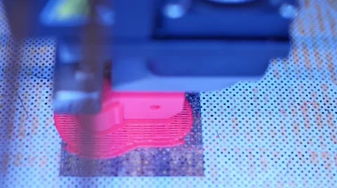 3D printing in process. Advanced technology in use. Stock Footage 46469938
