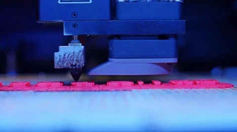 3D printing in process. Advanced technology in use. Video stock 46470987