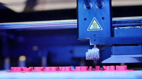 3D printing in process. Advanced technology in use. Video stock 46471282