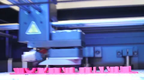 3D printing in process. Advanced technology in use. Video stock 50040187
