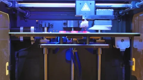 3D printing in process. Advanced technology in use. Video stock 50040196