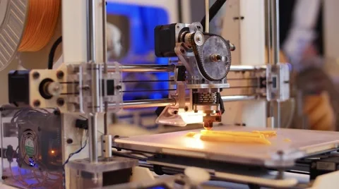 3D printing in process. Advanced technology in use. Video stock 51009963